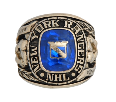1977/78 New York Rangers Players Ring - Mario Marois